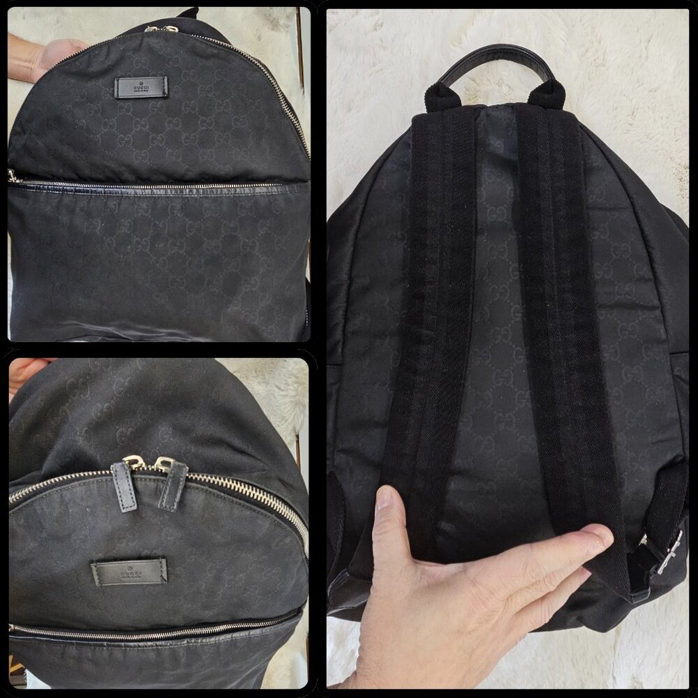 Gucci  Black Nylon backpack/rucksack - Picture 13 of 17